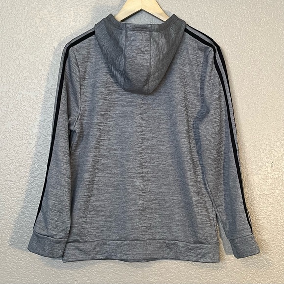 ADIDAS XL GRAY AND BLACK HOODIE UNISEX SWEATSHIRT - Picture 3 of 6